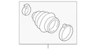 Genuine Volkswagen Outer Boot 3QF-498-203-B. Fixed Price $55.56.