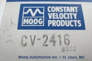 Moog Constant Velocity Joint Boot Kit Part # CV2416, 8S2J. Fixed Price $17.99.