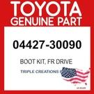 Toyota Genuine 0442730090 Boot Kit Front Drive Shaft & Outboard Rh/lh Oem. Fixed Price $135.66.