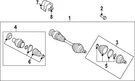 Genuine Volkswagen Inner Joint Assembly 5QN-498-103-L. Fixed Price $383.87.