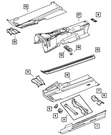 Genuine Mopar Drive Shaft Bearing Bracket Right 5099927AA. Fixed Price $6.96.