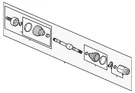 Genuine Honda Axle Assembly 44306-T22-A01. Fixed Price $352.15.