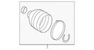 Genuine Mercedes-benz Outer Boot 206-330-66-04-64. Fixed Price $67.20.