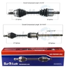 Surtrack Pair Set Of Front Aar Cv Axle Shafts For Chrysler 200 Fwd 2.4L. Fixed Price $314.95.