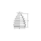 Borg & Beck Bellow Kit, Drive Shaft BCB2350. Fixed Price $40.77.