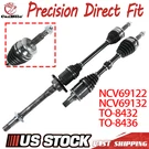 Pair Front Cv Axle Assembly For 2018 2019 21 22 23 2024 Toyota Camry 2.5L Fwd. Fixed Price $184.95.