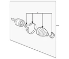 Genuine Honda Cv Joint Kit 44014-SNE-A02. Fixed Price $189.19.