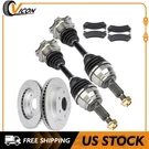 Front Cv Axle & Brake Pads Rotors Set For Chevy Avalanche 1500 5.3L 2002-06. Fixed Price $242.39.