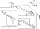Genuine Audi Inner Joint Assembly 5Q0-498-103-K. Fixed Price $410.91.