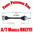 Front Passenger Cv Shaft Axle For Audi 80 1988 Chassis # 373598 To 4/88 With A/t. Fixed Price $108.00.