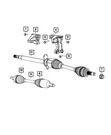 Genuine Mopar Intermediate Shaft Bracket 52123538AA. Fixed Price $31.83.