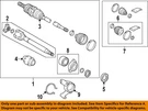 Toyota Oem 24-25 Grand Highlander Drive Axles-axle Assy 434100E530. Fixed Price $533.52.