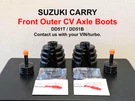 Front Outer Cv Axle Boots For Suzuki Carry DD51T DD51B Lh/rh Set Drive Shaft. Fixed Price $139.99.