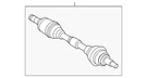 Genuine Mazda Axle Assembly FTD5-25-60XA. Fixed Price $407.43.