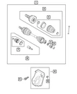 Genuine Mopar Axle Shaft Support 68453752AA. Fixed Price $104.67.