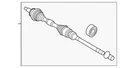 Genuine Mazda Axle Assembly FTH4-25-50X. Fixed Price $483.18.