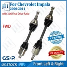 Oe Front Pair Left Right Cv Axle Shaft Set For 2000-11 Chevy Impala Venture Fwd. Fixed Price $167.09.