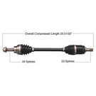 Tytaneum 813 0269 Heavy Duty Cv Axle Fits For Honda Front Right. Fixed Price $89.18.
