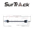 Surtrack HY-8080 Cv Axle Shaft For Constant Velocity So. Fixed Price $105.57.