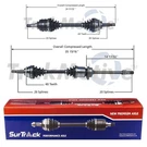 Surtrack Pair Set Of 2 Front Cv Axle Shafts For Toyota Celica Gts Fwd 00-05. Fixed Price $180.95.