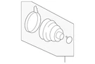 Genuine Nissan Cv Joint Boot Kit C9GDA-05U8H. Fixed Price $72.58.