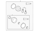 Genuine Gm 2009-2010 Pontiac Vibe Front Base Wheel Drive Shaft Boot Kit 19204684. Fixed Price $98.99.