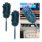 Nytkl 2PCS Car Interior Duster With Extension Pole, 30.5 Inches, Navy Blue. Fixed Price $11.38.