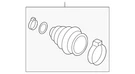 Genuine Audi Outer Boot 8K0-598-203. Fixed Price $79.28.