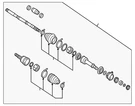 Genuine Nissan Axle Assembly 39101-9PM3C. Fixed Price $326.12.