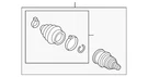 Genuine Volkswagen Outer Joint Assembly 3Q0-498-099. Fixed Price $376.99.