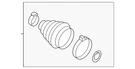 Genuine Volkswagen Outer Boot 1EK-598-203. Fixed Price $105.59.