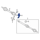 Ford Focus 12-18 CV6Z3K305F Right Axle Shaft Carrier Bearing Bracket. Fixed Price $53.70.