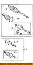 Gm Oem 03-08 Vibe Front Suspension Drive Axles-outer Joint Assy 88972731. Fixed Price $302.12.