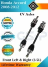 Gsp Oem Front Cv Axles For 2008-2012 Honda Accord 3.5L Lifetime Warranty. Fixed Price $231.40.
