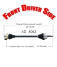Brand New Front Left Driver Cv Shaft Axle For Audi 4000 1985-1987. Fixed Price $116.00.