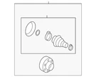 Genuine Audi Inner Joint Assembly 8W0-598-103-A. Fixed Price $595.57.