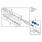 For Toyota Camry 2007-2011 044280E060 Front Right Outer Cv Joint Boot Kit. Fixed Price $82.52.