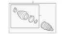 Genuine Volkswagen Outer Joint Assembly 3Q0-498-099. Fixed Price $346.54.