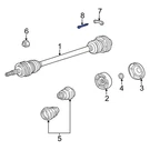 For Porsche Boxster 00-02 90006712302 Rear Cv Axle Retainer Plate Bolt. Fixed Price $10.44.