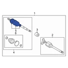 For Toyota Highlander 2006-2013 0442912025 Rear Outer Cv Joint Boot Kit. Fixed Price $85.35.