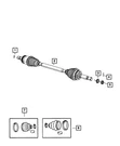 Genuine Mopar Half Shaft Circlip 5189155AA. Fixed Price $16.32.