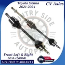 New Oe Front Cv Axles For 2021-2024 Toyota Sienna 2.5L Lifetime Warranty. Fixed Price $307.68.