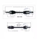For Protege 2003 Fwd Mazdaspeed Pair Of Front Cv Axle Shafts Trakmotiveset. Fixed Price $218.19.