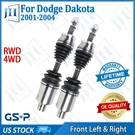 Oe Front Pair Left Right Cv Axle Shaft Set For 2001-04 Dodge Dakota V6 Rwd 4WD. Fixed Price $227.89.