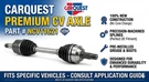 New Carquest NVC11621 Cv Axle Shaft For Chevy Malibu, Pontiac G6 & Saturn Aura. Fixed Price $56.48.