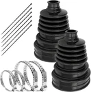 2 Pcs Cv Joint Boot Kit, Front Axle Silicone Cover With Clamps &.... Fixed Price $21.82.