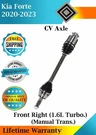 Gsp Oem Front Right Cv Axle 2020-2023 Kia Forte Manual Trans. Lifetime Warr.. Fixed Price $124.43.