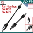 66-3720 66-3721 Pair Front Cv Axle Shaft Set For 2011-2014 Hyundai Sonata 2.4L. Fixed Price $115.94.