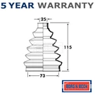Borg & Beck Rear Outer Cv Joint Boot Set Fits Rover Freelander 1998-2003. Fixed Price $33.98.