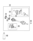 Genuine Mopar Halfshaft Adapter 68235746AA. Fixed Price $34.61.